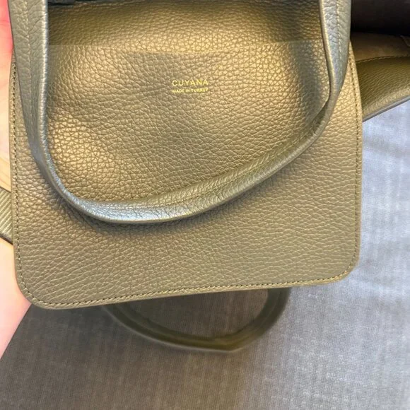NWOT Cuyana Tall Easy Tote Dark Olive - Picture 5 of 13